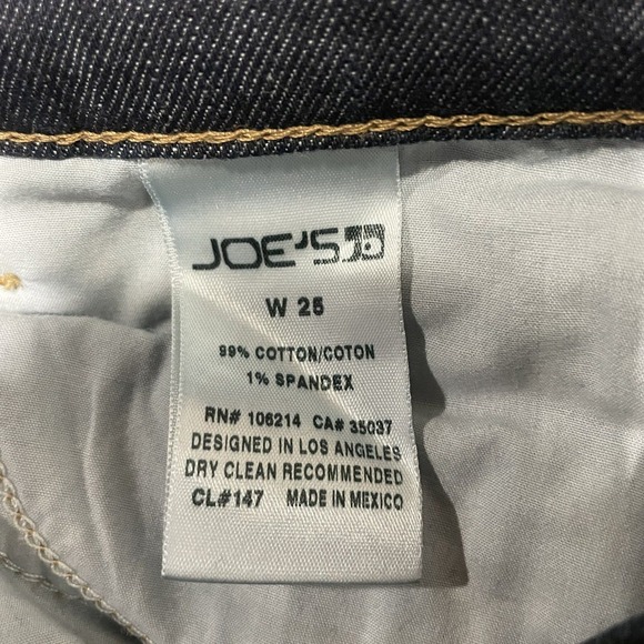 Joe's Jeans Womens Capri Turn‎ up Hem Size 25 Blue Denim Cropped Genevieve - Picture 5 of 6